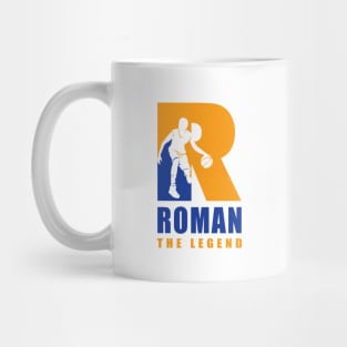 Roman Custom Player Basketball Your Name The Legend Mug